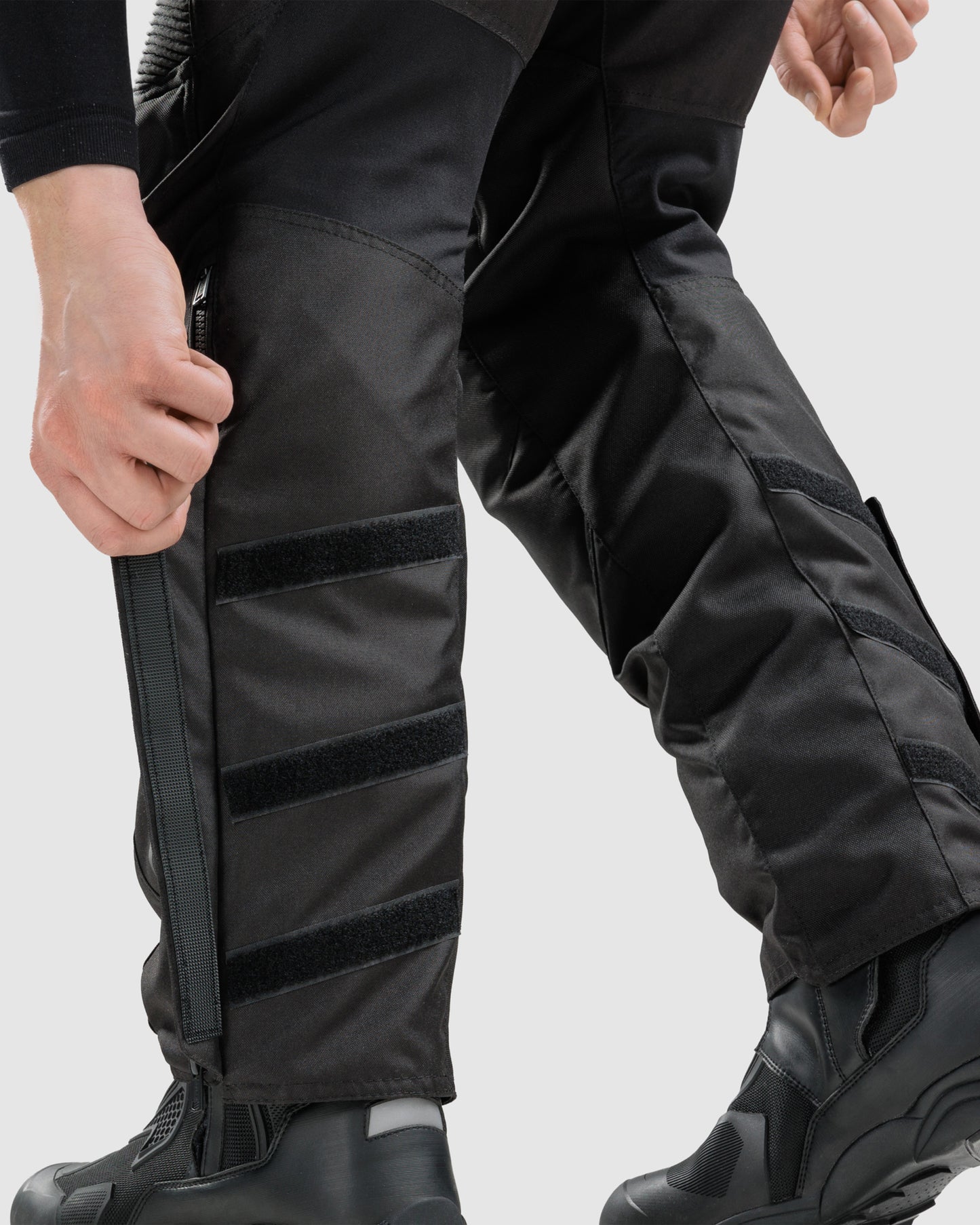 Hiker IV Motorradhose Schwarz Kurz