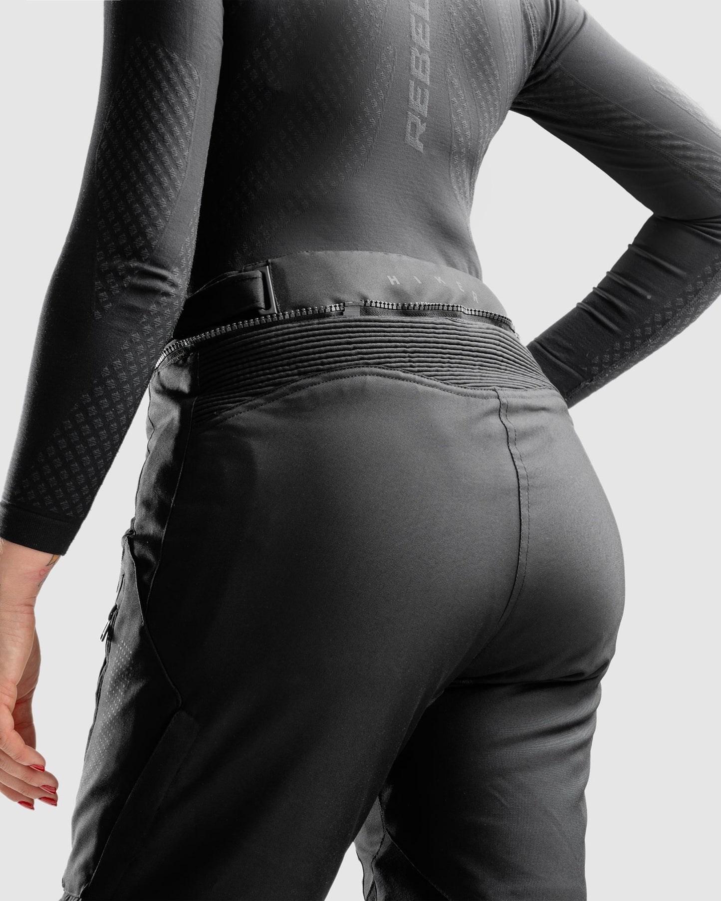 Hiker IV Damen Motorradhose Schwarz Kurz