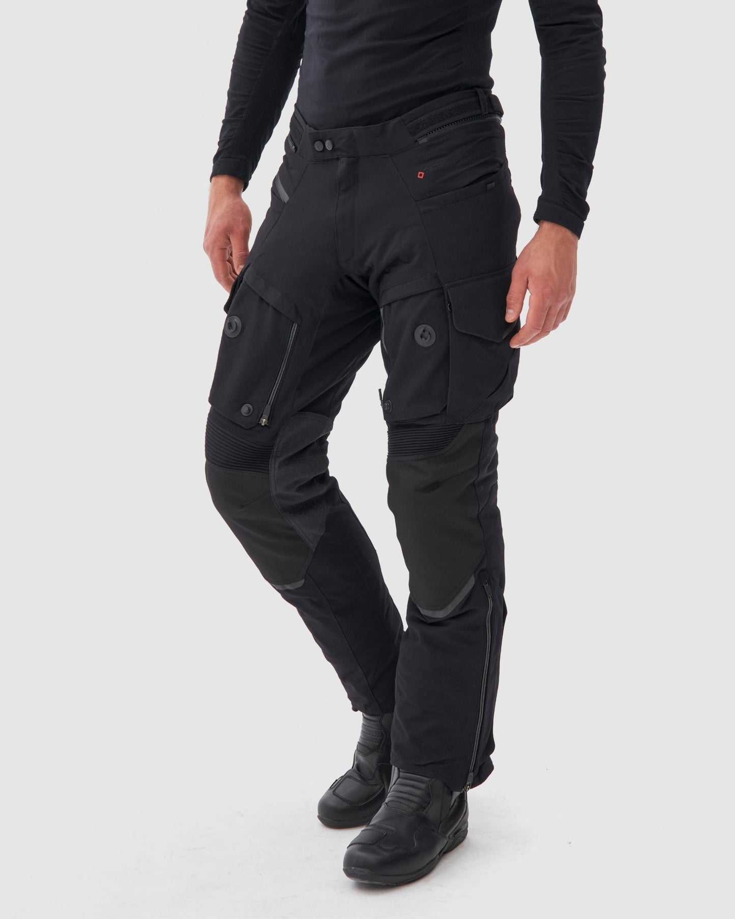 Range Motorradhose Schwarz
