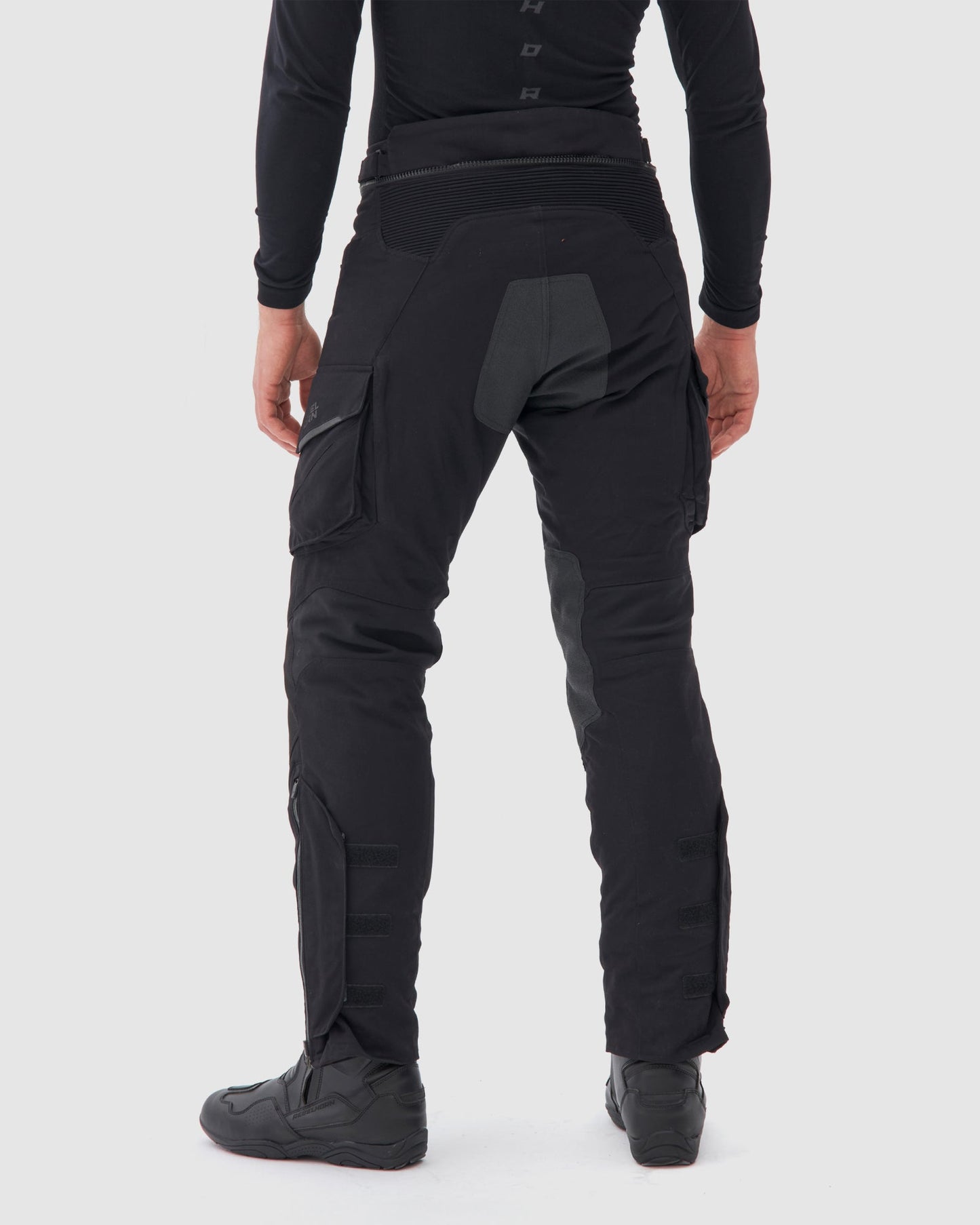 Range Motorradhose Schwarz