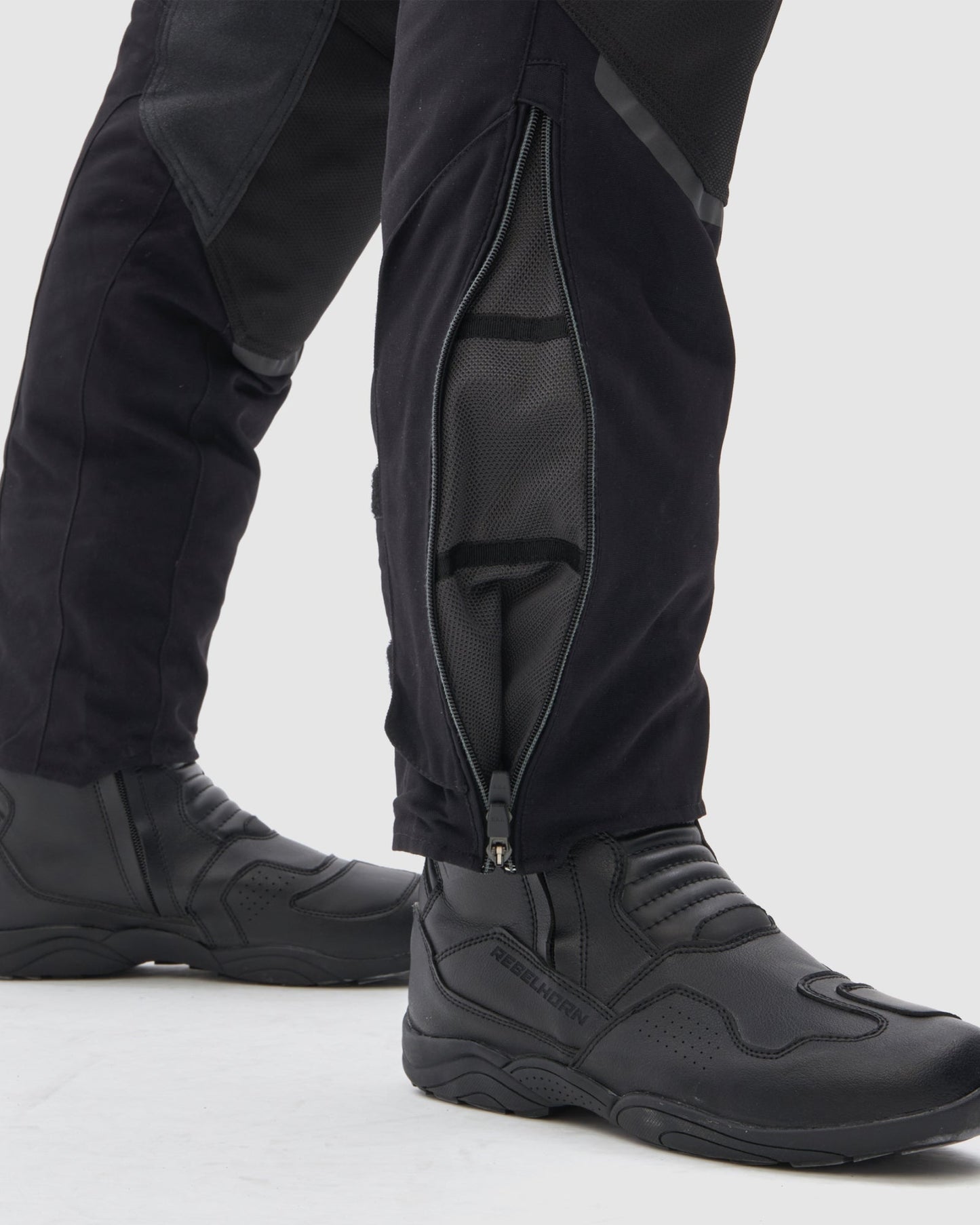 Range Motorradhose Schwarz
