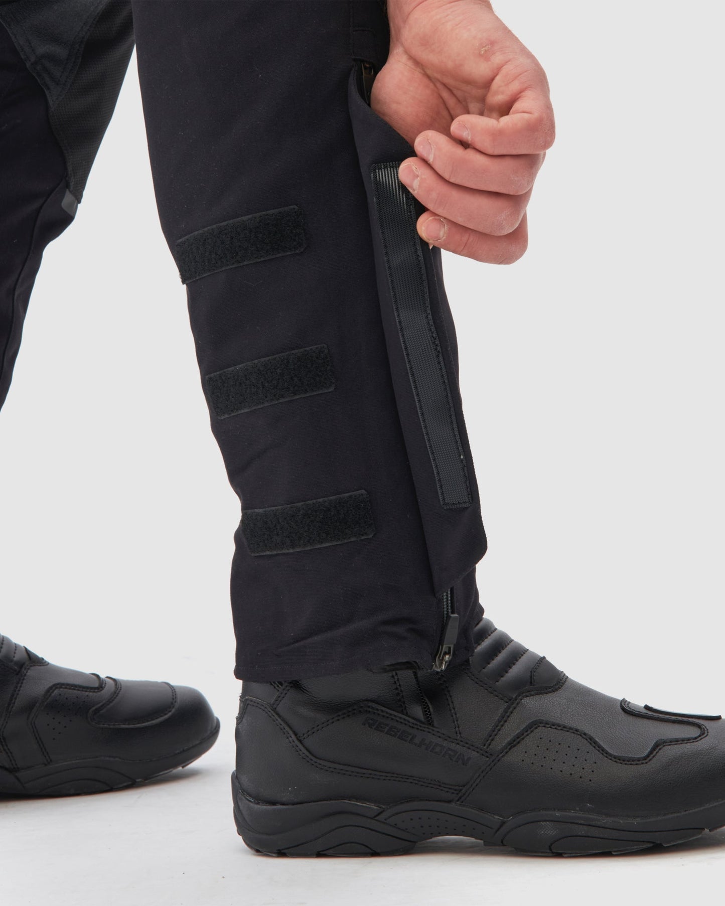 Range Motorradhose Schwarz