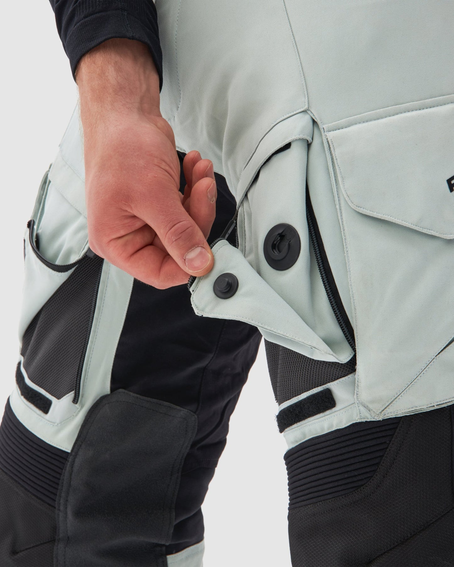 Range Motorradhose Grau