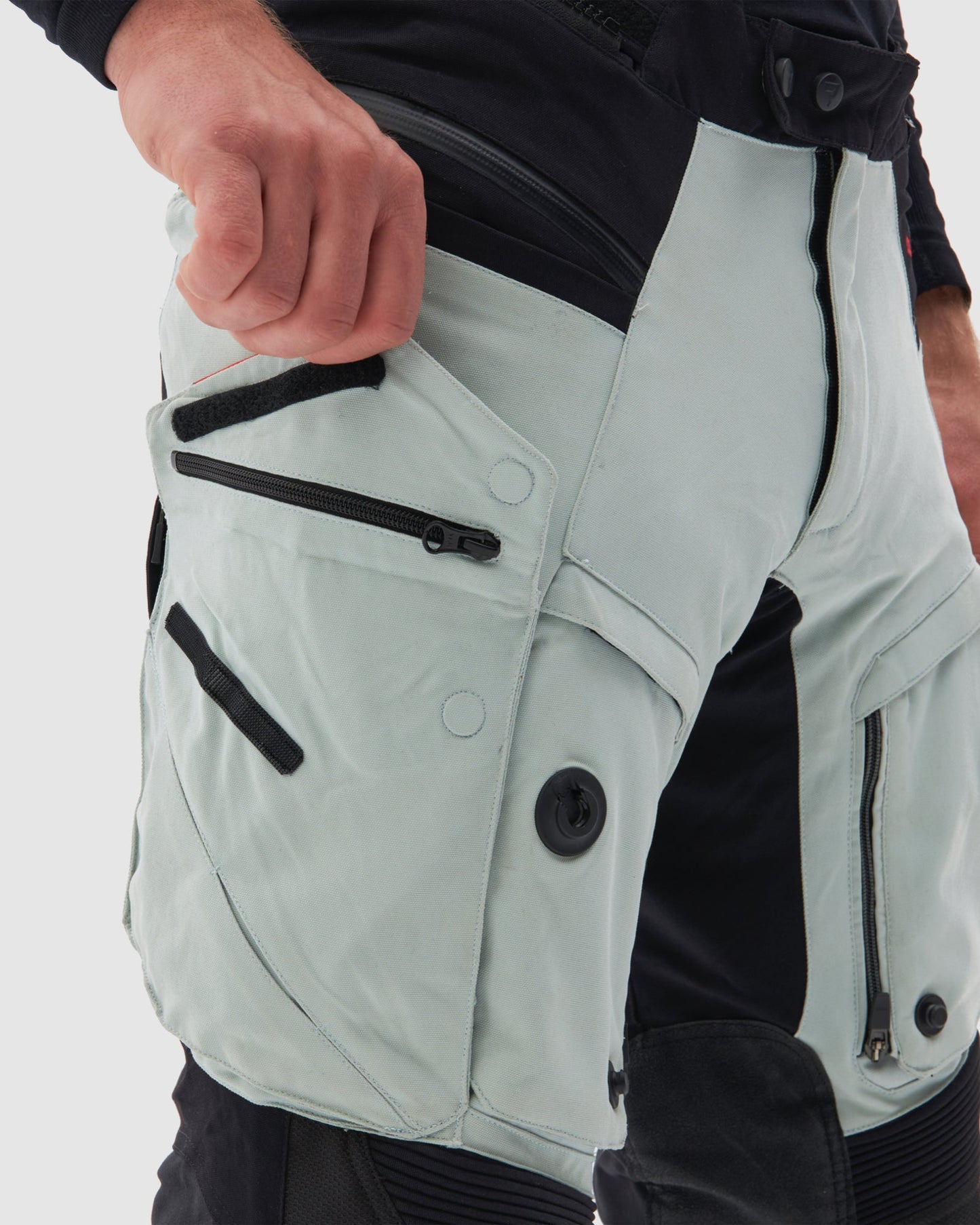 Range Motorradhose Grau