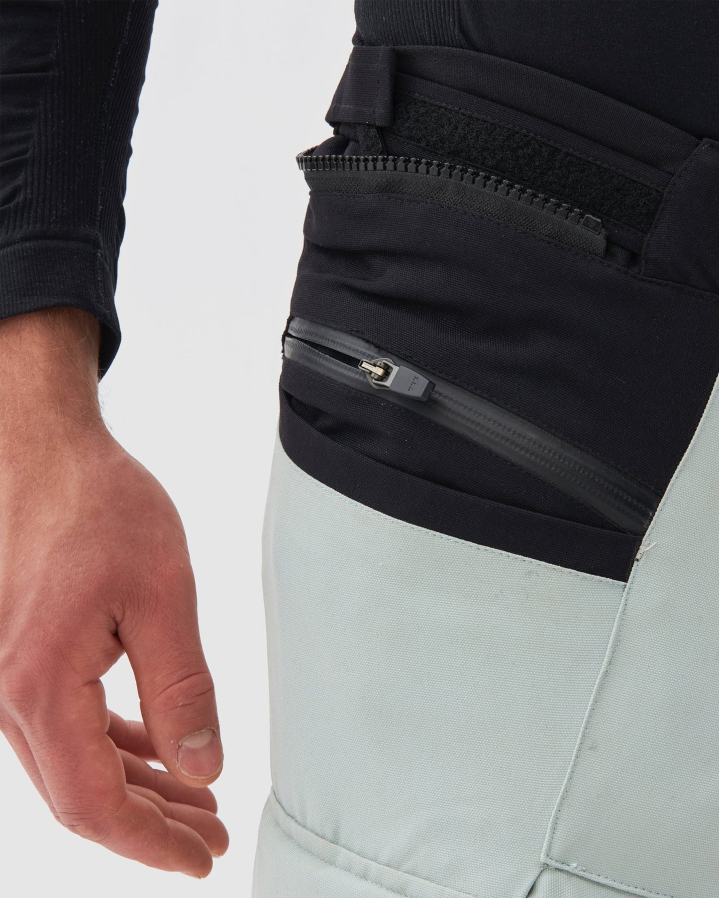 Range Motorradhose Grau