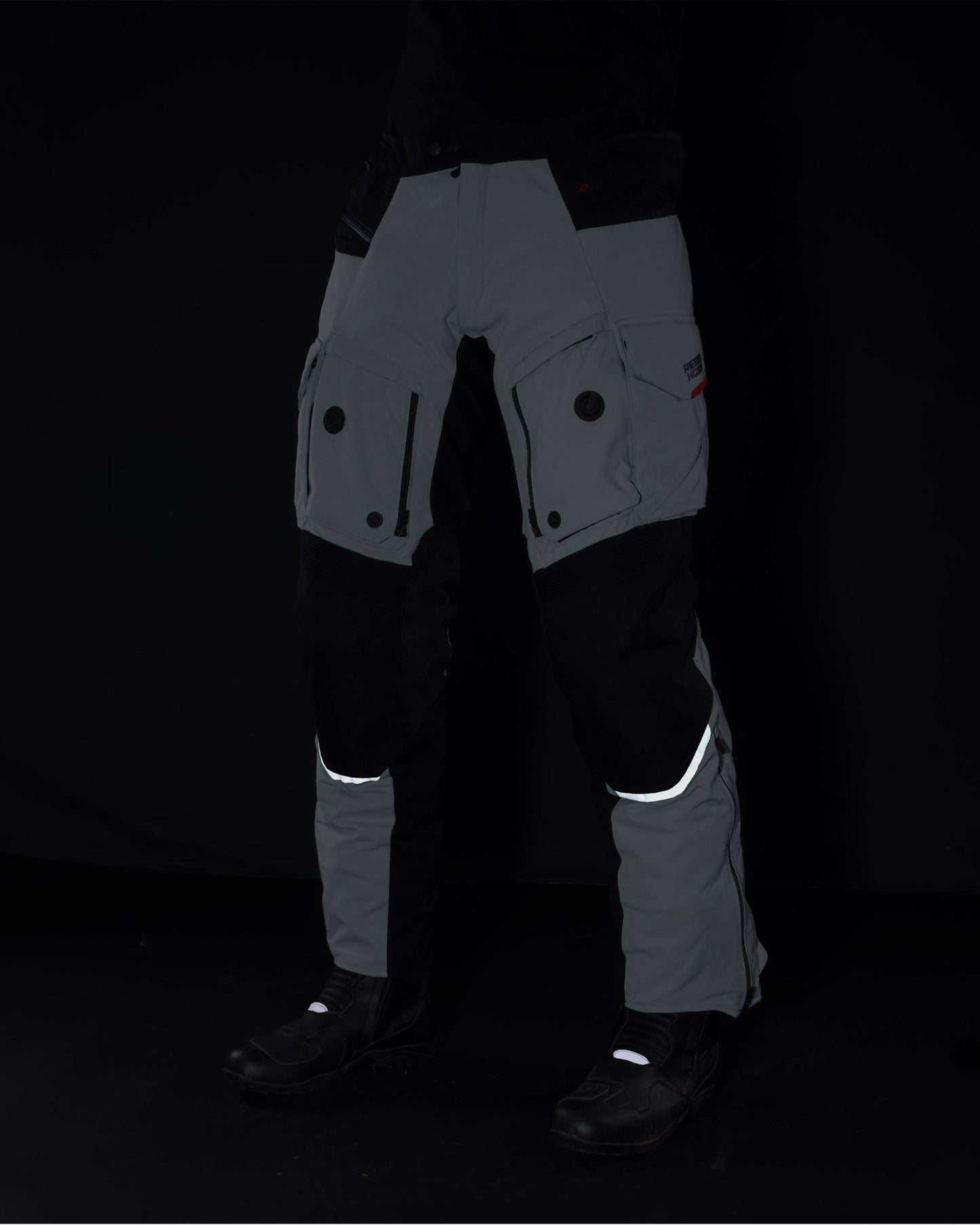 Range Motorradhose Grau