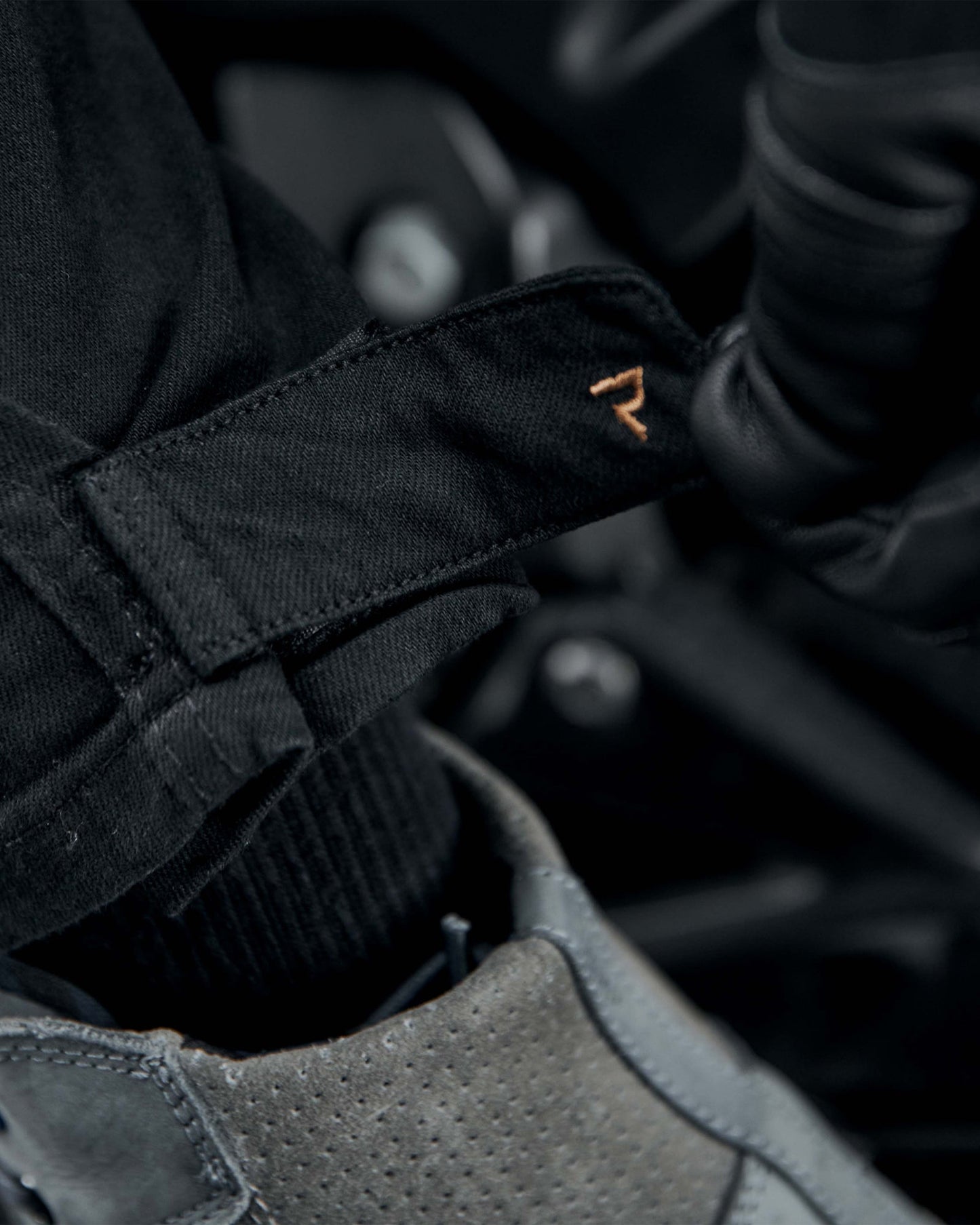 Urban III Motorrad-Jeans Schwarz Verwaschen