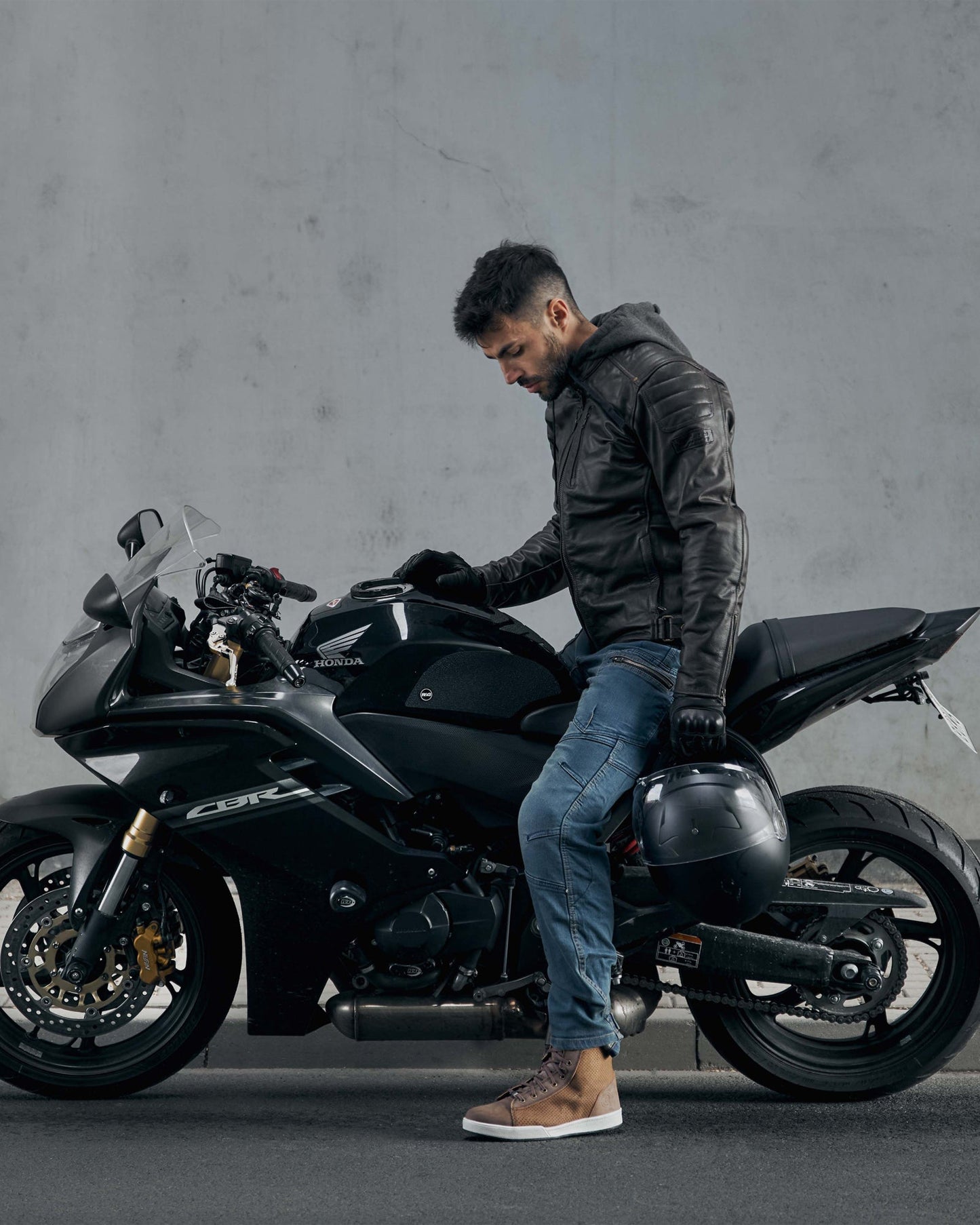 Urban III Motorrad-Jeans Klassisch Blau