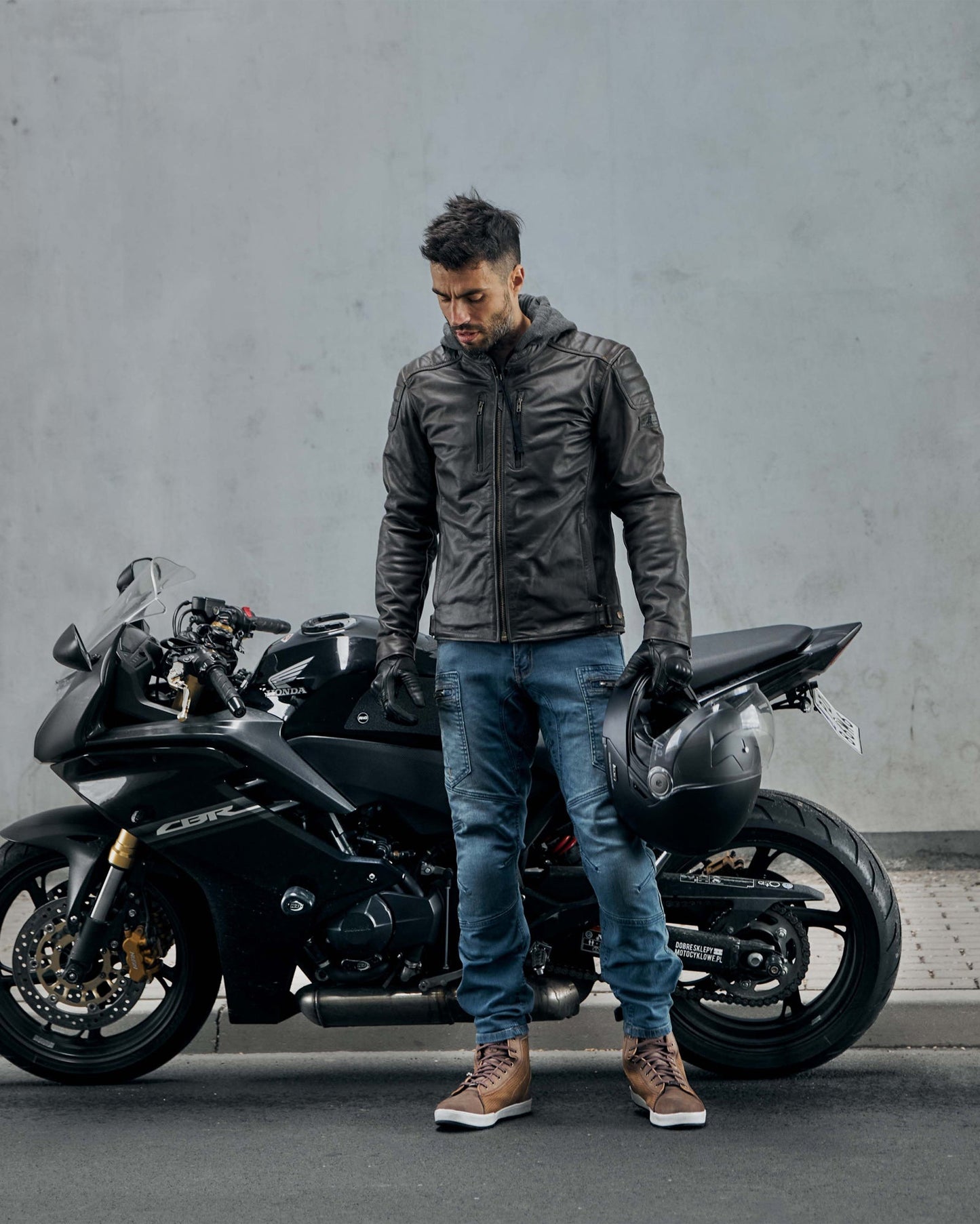 Urban III Motorrad-Jeans Klassisch Blau