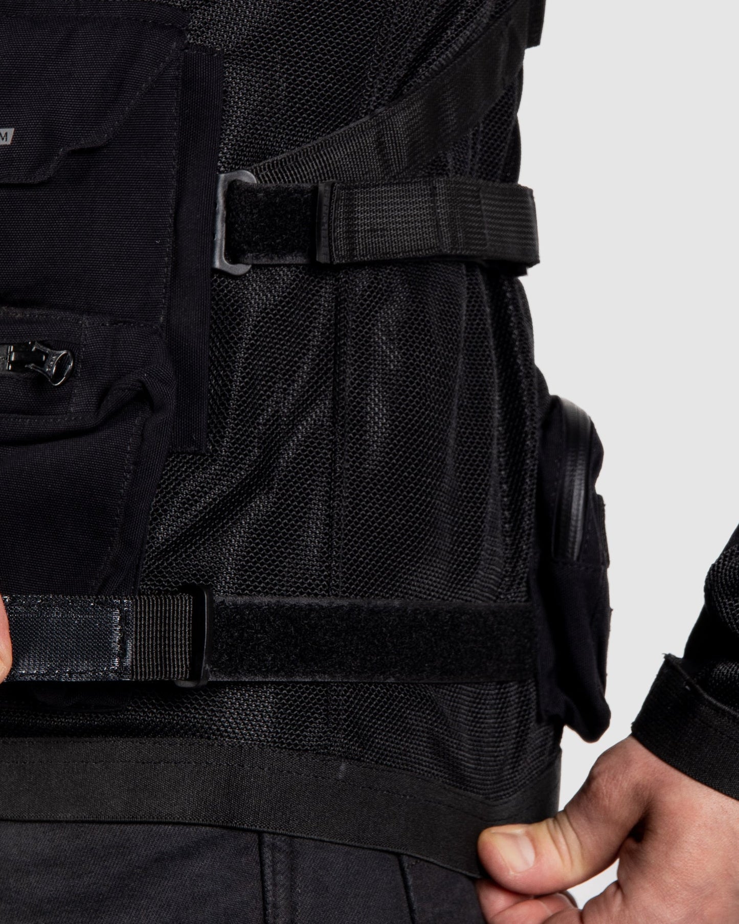 Brutale Motorradjacke Schwarz