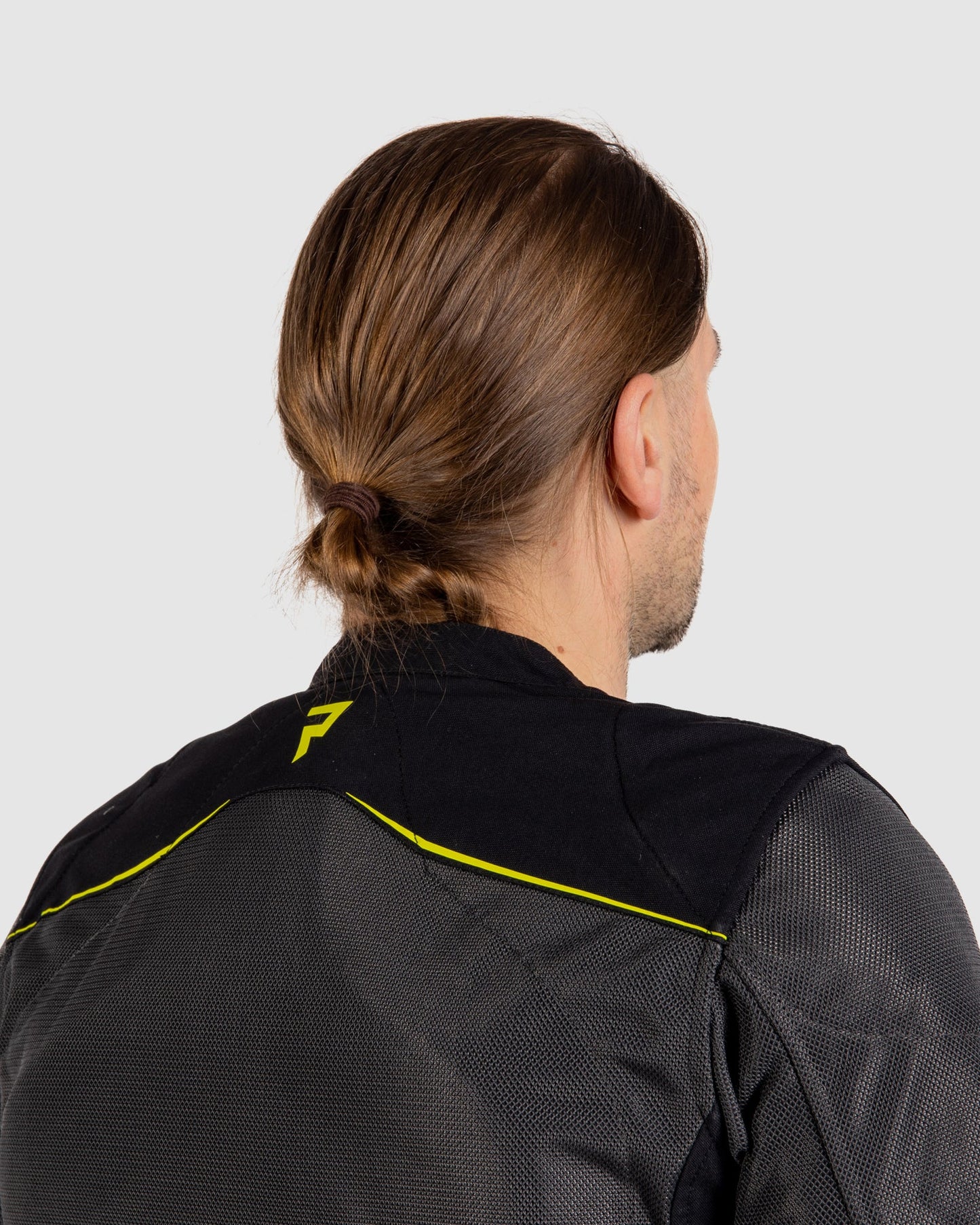 Brutale Motorradjacke Dunkelgrau