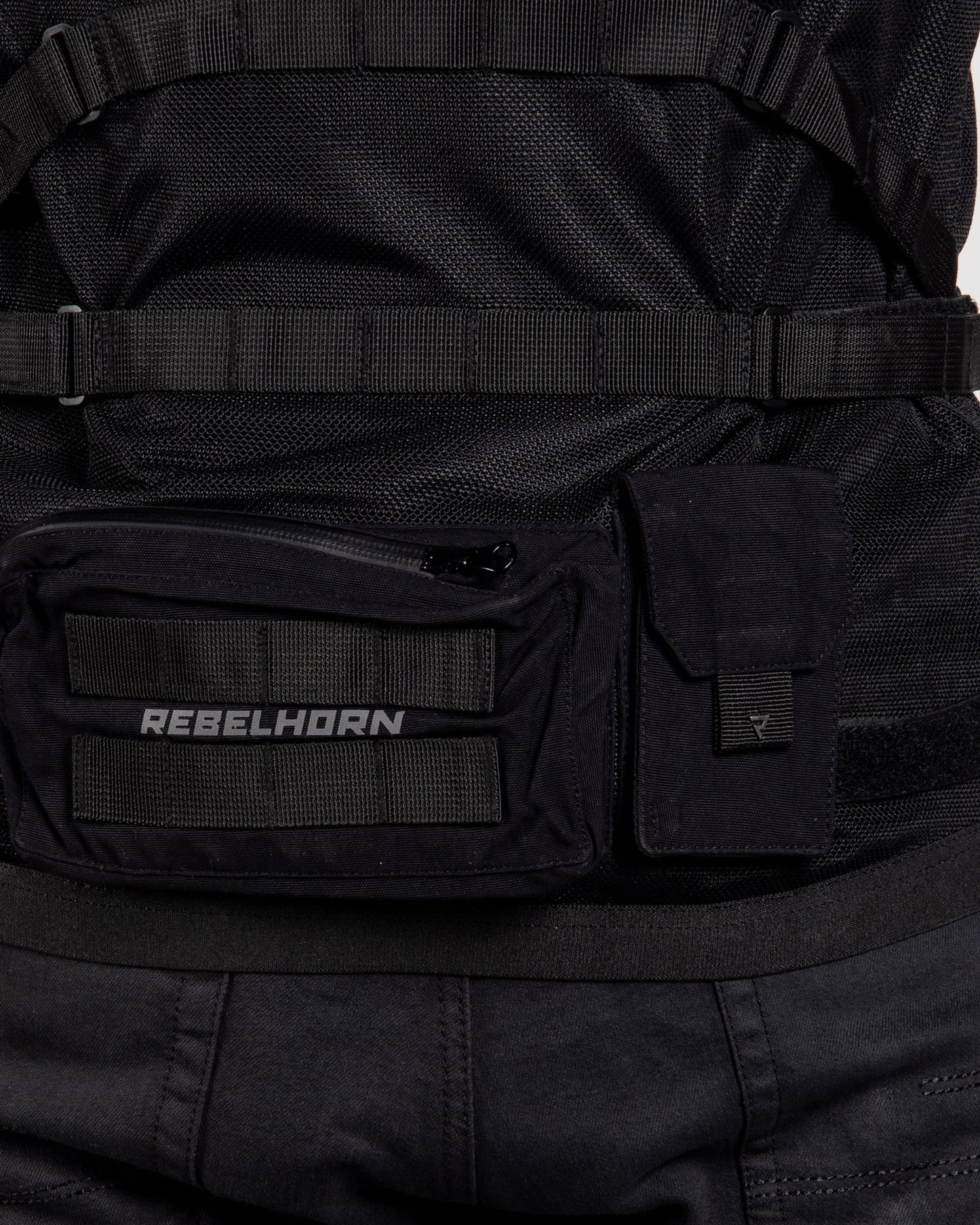 Brutale Motorradjacke Schwarz