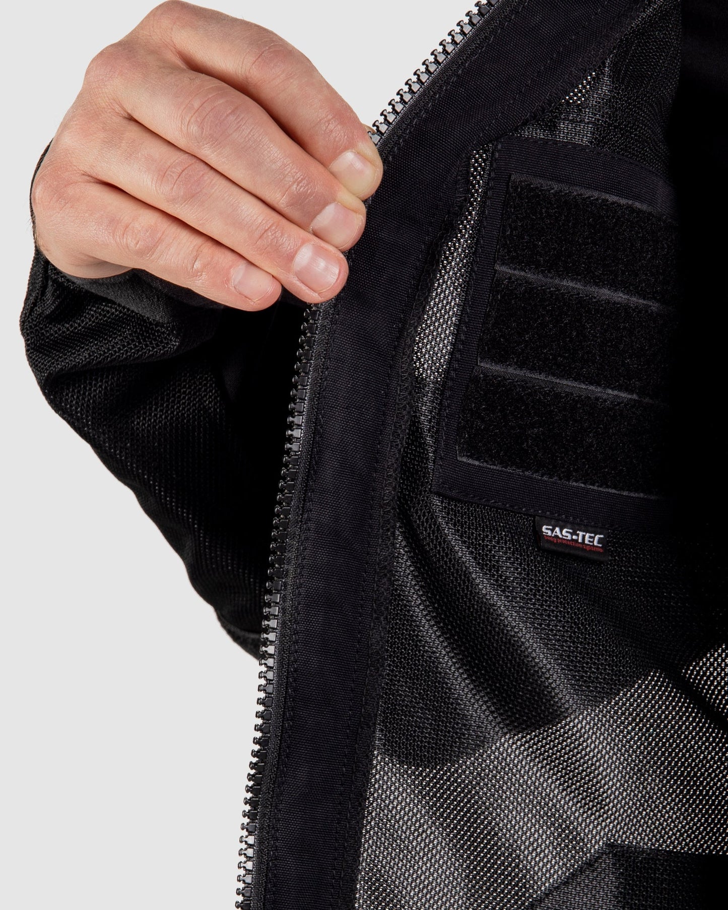Brutale Motorradjacke Schwarz